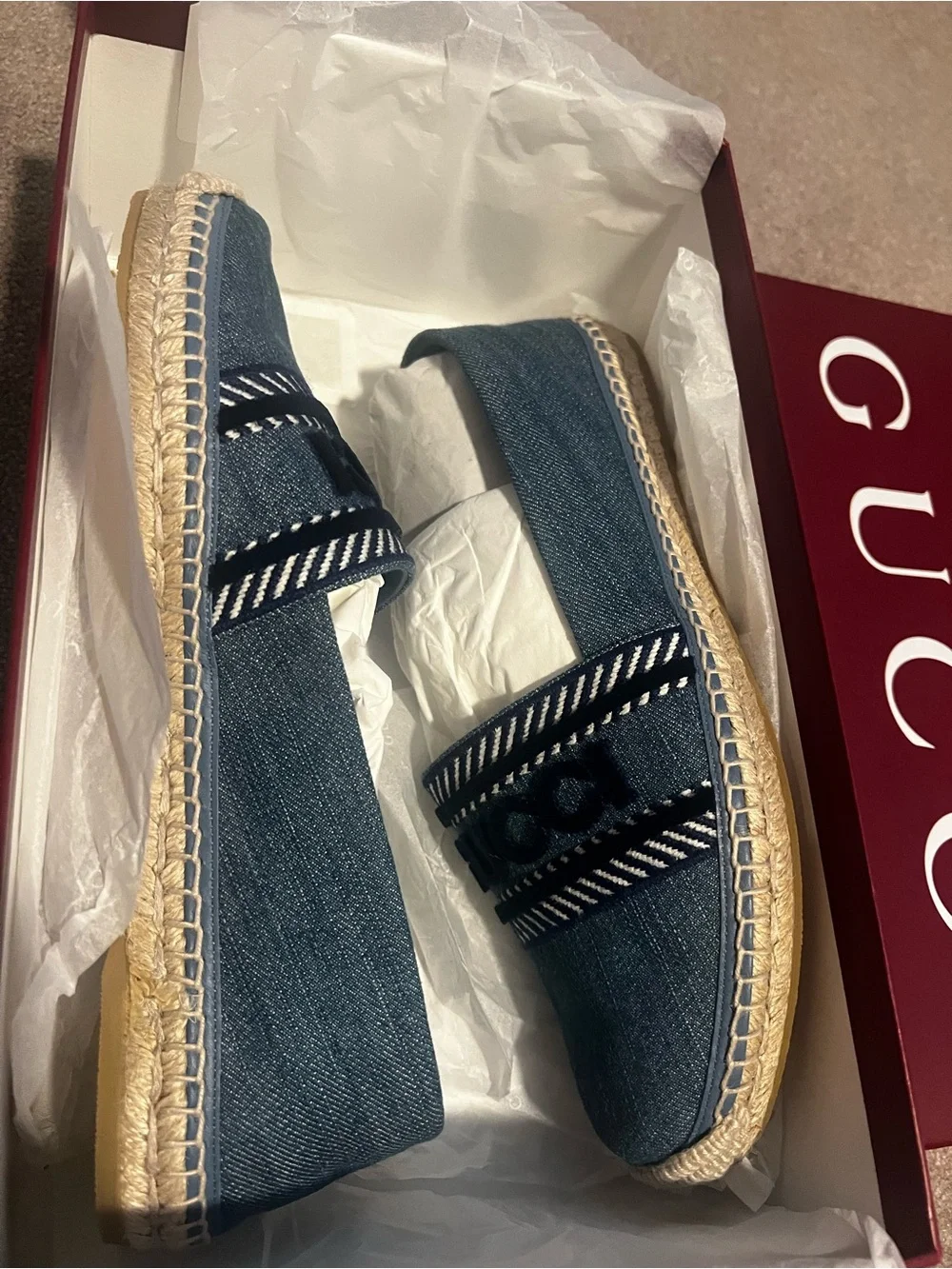 Gucci Ines Espadrille Flat
